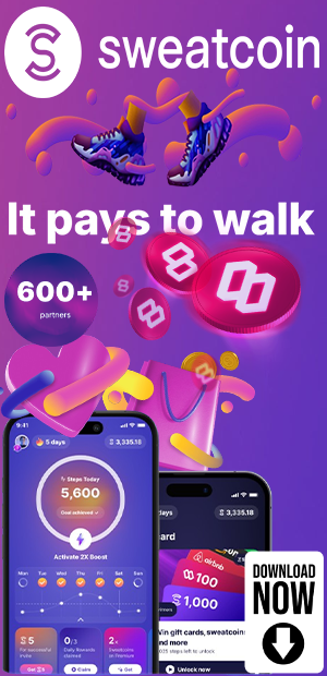 sweatcoin banner
